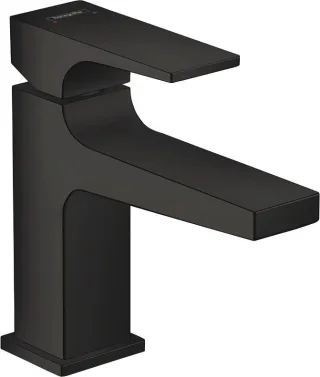 Hansgrohe Waschtischmischer 100 Metropol mattschwarz kurzer Ausl.Push-Open Abl., 32500670 32500670