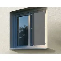 GARDINIA Dachfensterplissee Gardinia, Screenstoff outdoor 40x80 grau, 40 x 80 cm