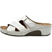 Nowaland Bequeme Damen-Pantoletten mit verstellbarem Riemen und Keilabsatz Pantolette atmungsaktiv, weiche Innensohle, ideal für Alltag & Komfort