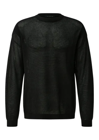 qs - Strickpullover schwarz - Gr. - S