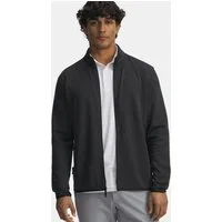 Under Armour® Longsweatshirt Under Armour Pullover Sweaterfleece Fullzip Schwarz Herren