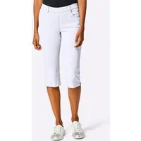 ascari Jeansshorts Lyocell-Baumwoll-Caprijeans leicht vertieft