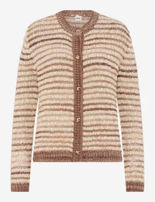 Brax Damen Strickjacke Style ANN warm greige, hellbraun, Gr. 34