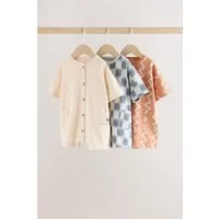 Next Strampler Strampelanzüge aus Jersey, 3er-Pack (3-tlg)