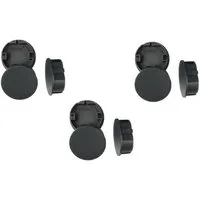 STECKEL Wanddekoobjekt 9 Stück schwarze Steckdosen-Abdeckungen 26.B9 Staubschutz für Steckdos (Sparset, 9 St., 9er Set), Staubschutz, Spritzschutz, Sicherheit
