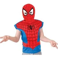 Rubie´s Kostüm Spiderman Set - Karneval Faschingskostüm Kinder, Zweiteiliges Verkleidungsset für die schnelle Verwandlung zum Superhe