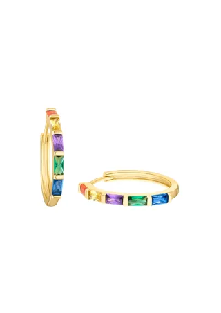 s.Oliver - Ohrringe gold/mehrfarbig - Gr. - 00