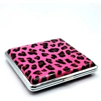 meytrade Bogenetui Zigarettenetui Leoprint seidige Sommer Edition pink oder braun, Animal Print