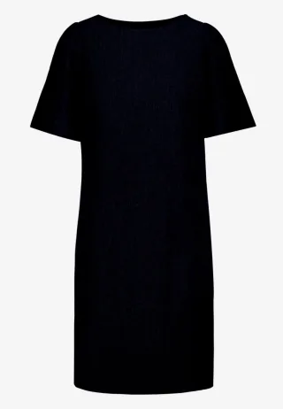 zero - Kurzes Kleid mit halblangen Ärmeln blau - Gr. - 38