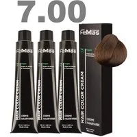 Femmas Premium Haarfarbe FemMas professionelle Haarfarbe mit Arganöl 3 x 100 ml