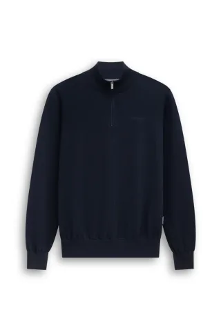 State of Art - Pullover mit Stehkragen blau - Gr. - 3XL