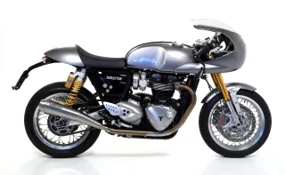 Sport Auspuff Arrow Pro-Racing Edelstahl BLACK Triumph Thruxton 1200 /R Bj. 2016-2020 EURO-4 +ABE