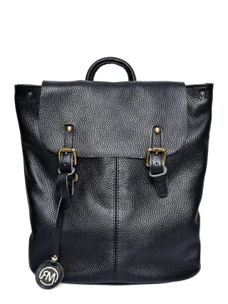 Roberta M Schwarz Rindsledertasche