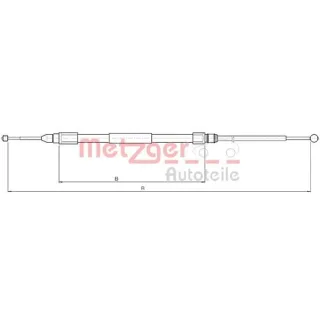 Metzger Handbremsseil hinten links BMW X3 E83