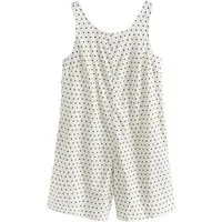 Next Playsuit Playsuit aus Leinenmischung mit Stretch (1-tlg)