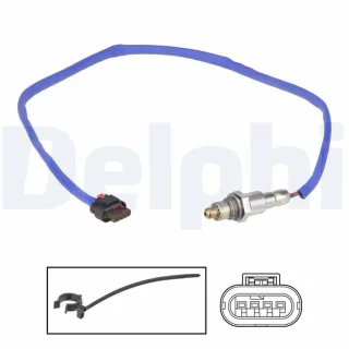 Delphi Lambdasonde nach Katalysator ES21381-12B1 Ford C-Max Focus Grand Kuga Tourneo Transit