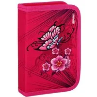 Spirit Federmäppchen TTS Schüler-Etui Schmetterling 28 teilig 1-Zipper