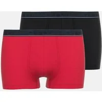 bugatti Boxer Rom (2er Pack) weich, basic, eng, atmungsaktiv, breiter Bund, Baumwollmix