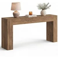 VASAGLE Konsolentisch aus Spanplatte, für Eingangsbereich und Wohnzimmer, schmaler Flurtisch in U-Form, 120 x 30 x 80 cm