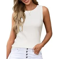 Arach&Cloz Tanktop Damen Stricktop Ärmellose Leichte Wolle Pullover Oberteile ideal für Alltag, Büro und Freizeit.