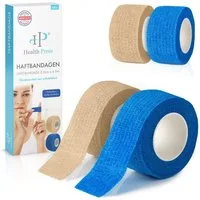Health Press Bandage Fingerpflaster Selbsthaftend - 4x Pflaster Rolle (2,5cm x 4,5m)