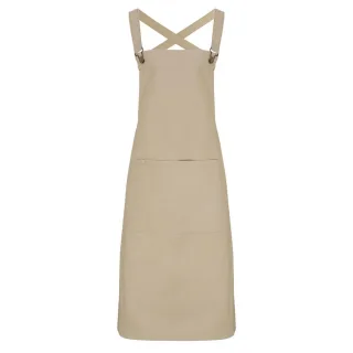 Premier - Herren/Damen Unisex Latzschürze "Barista" (Khaki)
