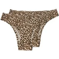 VewoTex Brasilslip 2er Pack Sommer Damen Slips » Damen Brazil Tanga in Animal Print (2er Pack, 2-St., zweiteilig) Tiermuster Unterwäsche » Wäsche & Loungewear