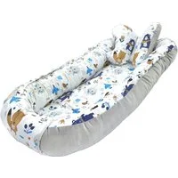Pamek Bettnestchen Babybett Babynestchen Babynest Kinderbett Kokon zum schlafen Kissen, Sehr weiches material, Füllung 100% antiallergische Silikonkogel.