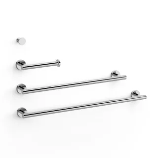 Tres Set bestehend aus 2 Handtuchhaltern + 1 Papierhalter ohne Deckel + 1 Haken , 09598102 09598102