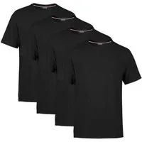 COMEOR T-Shirt Herren Basic T-Shirts Baumwolle (Packung, 4-tlg) mit gerader Ärmel Abschluss