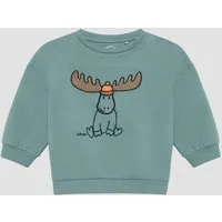 s.Oliver Sweatshirt Sweatshirt Sweatshirt mit Print und Stickerei