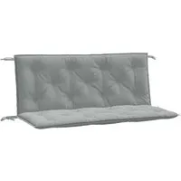 vidaXL Sitzauflage Gartenbank-Auflagen 2 Stk. Melange Hellgrau 120x50x7 cm Stoff, (1 St)