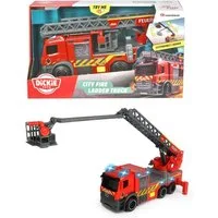 Dickie Toys Spielzeug-Feuerwehr Dickie Spielfahrzeug Feuerwahr Drehleiter City Fire Ladder Truck 20371