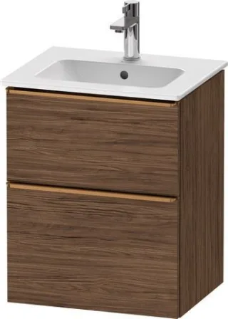 Duravit D-Neo Waschtischunterbau wandhängend Nussbaum dunkel Matt 510x402x625 mm - DE4360004210000 DE4360004210000