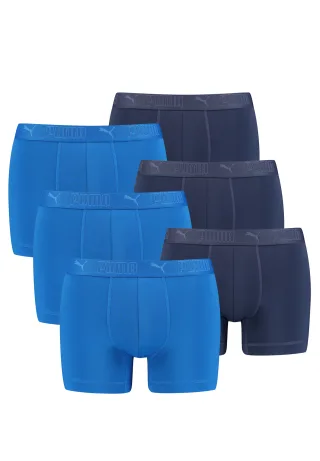 PUMA Boxershorts Herren 6er Pack Sport Mikrofaser + elastisch / Funktionsunterho...