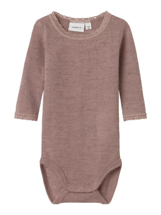 NAME IT - NBFWANG WOOL NEEDLE LS BODY SOLID NOOS - Gr. - 56