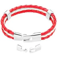 Taffstyle Armband Fanartikel Länderflagge geflochten Sport Accessoire 19–21 cm (Geflochtenes Fanarmband in Länderfarben für Sportevents & Alltag)