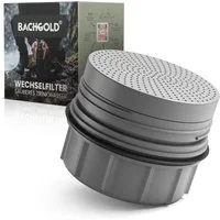 BACHGOLD Wasserfilter Outdoor Wechselfilter mit 1500L Filterkapazität, Entfernt 99,99 % Bakterien & filtert Viren, Partikel & Schwermetalle