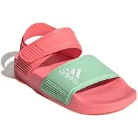 adidas Performance Adilette Sandale (Klettverschluss) acidrot Mädchen Badeschuh