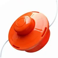 NEMAXX Fadenspule FS1 Tap & Go Fadenkopf (Trimmerkopf), (Trimmerkopf für Motorsense / Freischneider–Schnittkreis 380 mm–Orange), drehzahlfest bis 10.500 U/min, effizientes Trimmen, bruchsicher