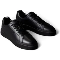 Calvin Klein CHUNKY CUPSOLE LACEUP LTH BT AOP Sneaker Halbschuh, Freizeitschuh, Schnürschuh mit geprägtem Fersenbereich