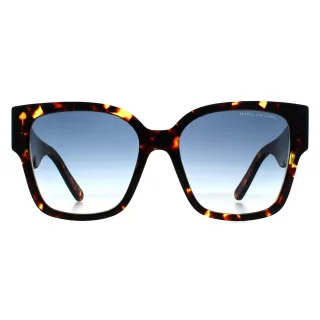 Marc Jacobs Square Damen Dunkel Havanna Blau Gradient MARC 698/S