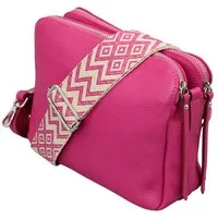 Adel Bags Schultertasche MARA Umhängetasche für Damen, Schultertasche aus Echtleder, hergestellt in Italien, mit 2 Riemen