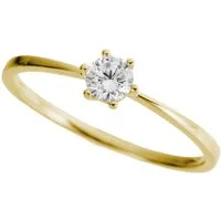 Firetti Goldring Schmuck Geschenk Gold 333 Vorsteckring Verlobung Solitär Lab Grown, mit Brillant