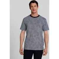 TOM TAILOR T-Shirt T-Shirt Jacquard T-Shirt mit Muster
