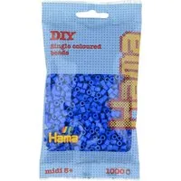 Hama Bügelperlen Hama Bügelperlen – Hellblau, Midi 5 mm (1000 Stk)