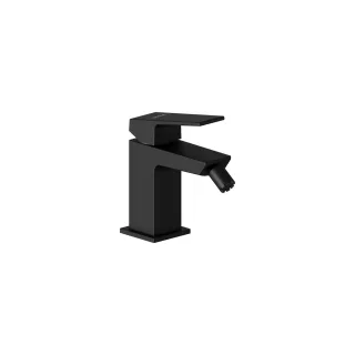 VitrA Minimax Square Einhebel-Bidetmischer mit Ablaufgarnitur Höhe 15 cm Schwarz Matt,A4372636EXP A4372636EXP