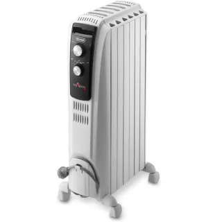 De'Longhi Ölradiator, Weiß, Schwarz, Keramik, Metall, Kunststoff, 1,500 W, 28x63x14 cm, Freizeit, Heizen & Kühlen, Heizstrahler