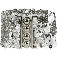 Boland Kostüm Gürtel Pailletten silber