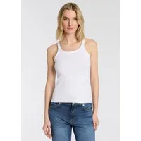 BOSS ORANGE Ripptanktop Epetite Premium Damenmode Slim Fit mit Logostickerei
